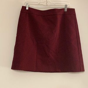 LOFT Magenta textured skirt